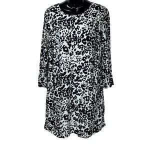 J. Crew Joules Snowcat‎ Pocket Mini Dress Long Sleeve Size 4 Mod Retro Inspired